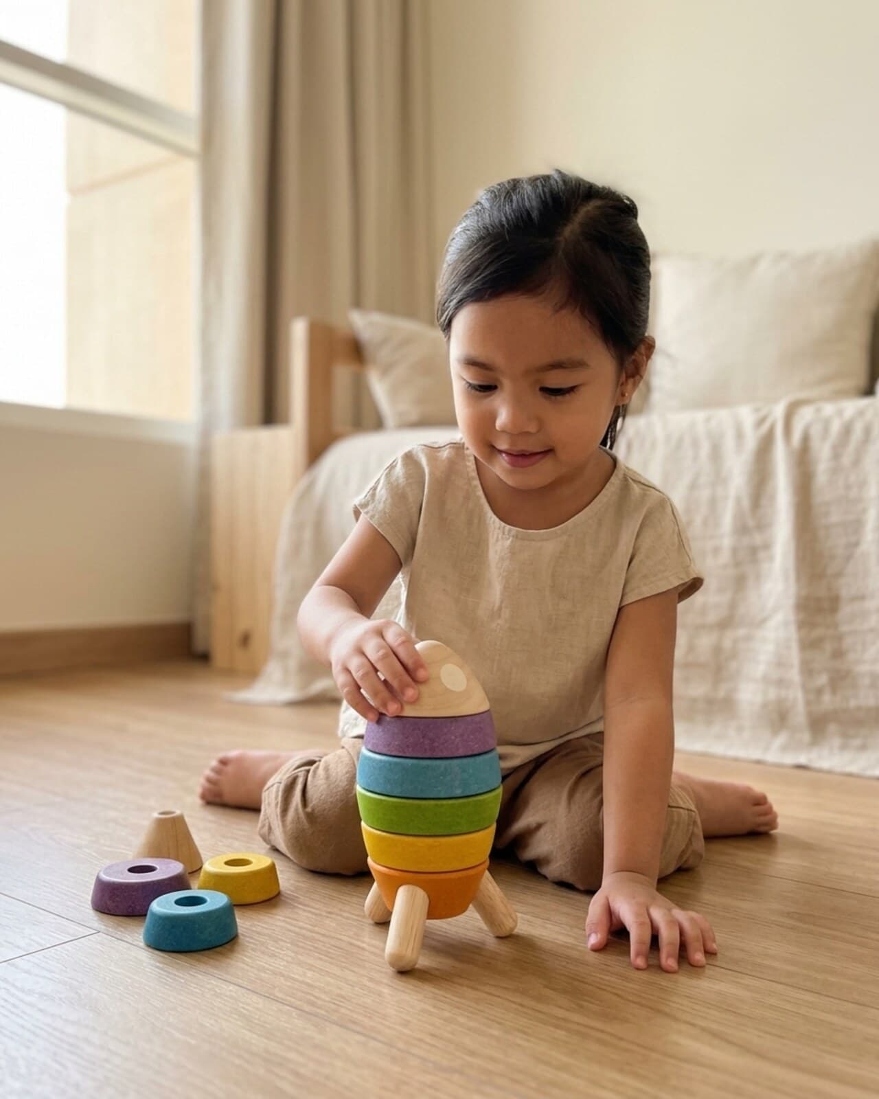PlanToys Stacking Rocket