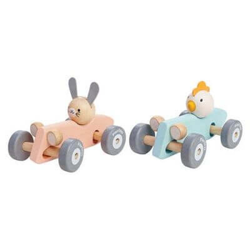 Bunny and Chicken Racing Car