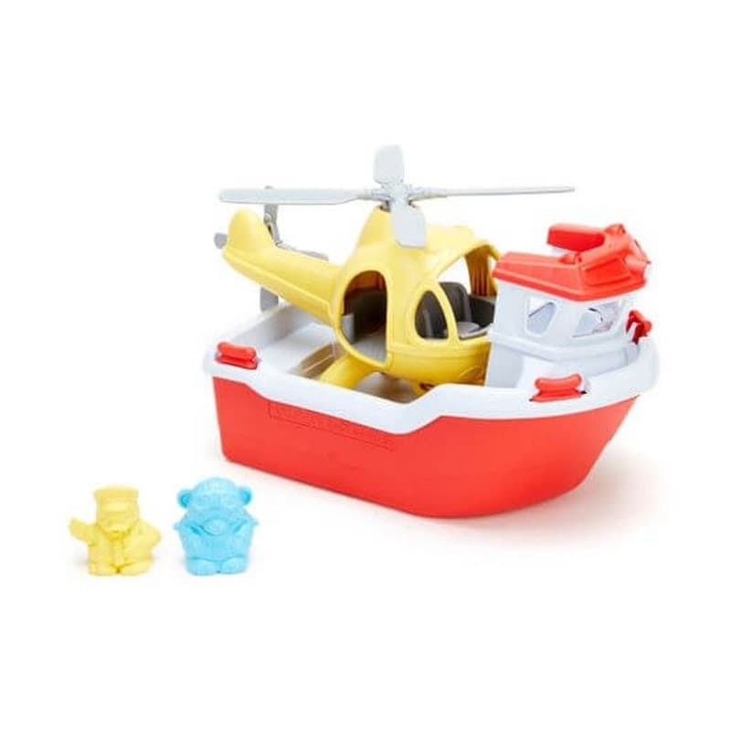 Rescue Boat and Helicopter